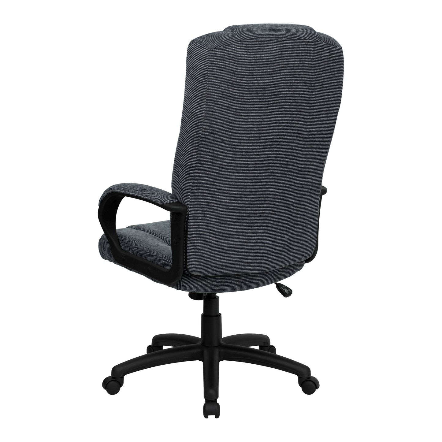 Rochelle High Back Gray Fabric Executive Swivel Office Chair with Arms Gray