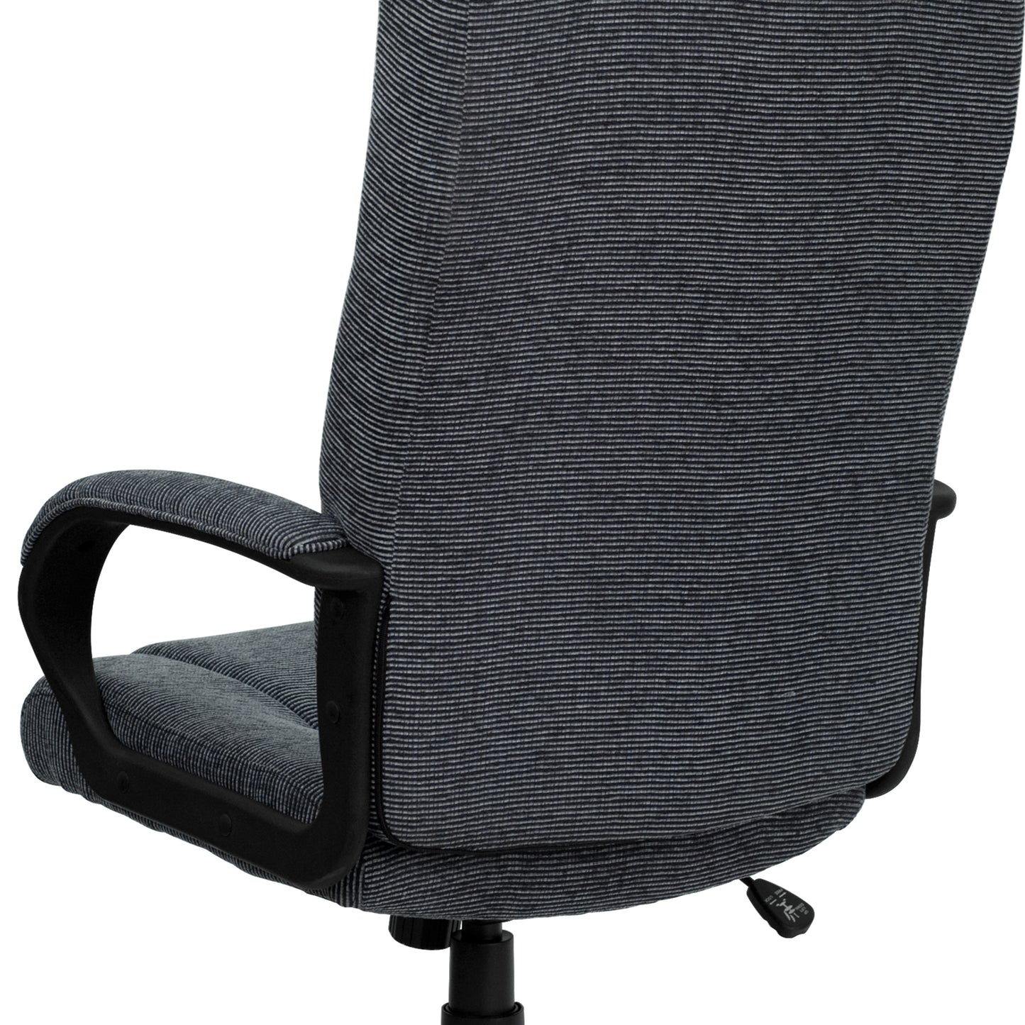 Rochelle High Back Gray Fabric Executive Swivel Office Chair with Arms Gray