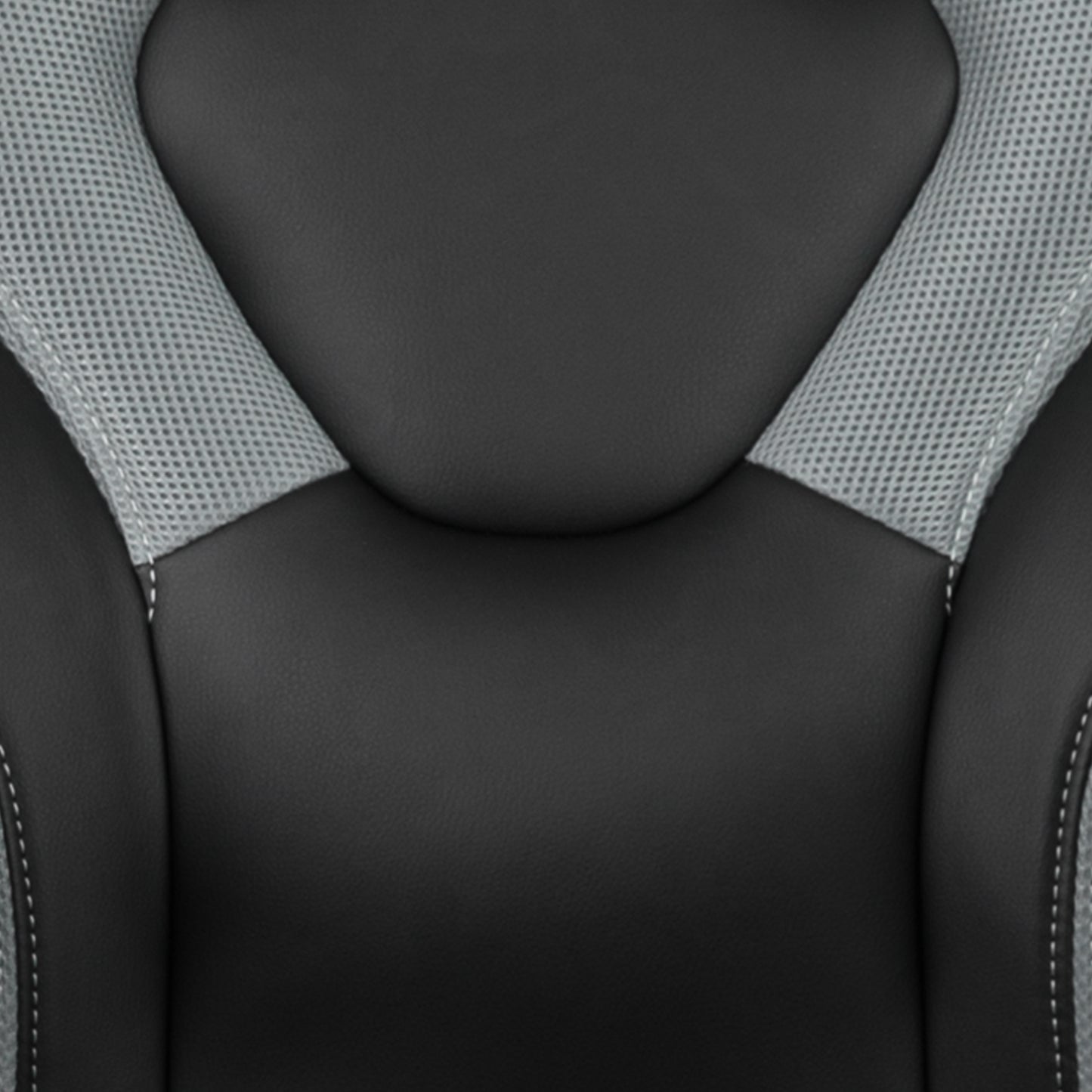 X10 Gaming Chair, Racing Style Ergonomic Office Chair, Height Adjustable Swivel Computer Chair with Flip-Up Arms, Gray/Black LeatherSoft Gray