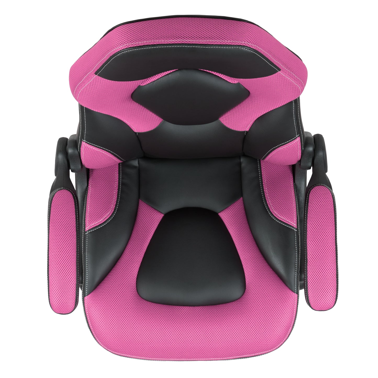 X10 Gaming Chair, Racing Style Ergonomic Office Chair, Height Adjustable Swivel Computer Chair with Flip-Up Arms, Pink/Black LeatherSoft Pink