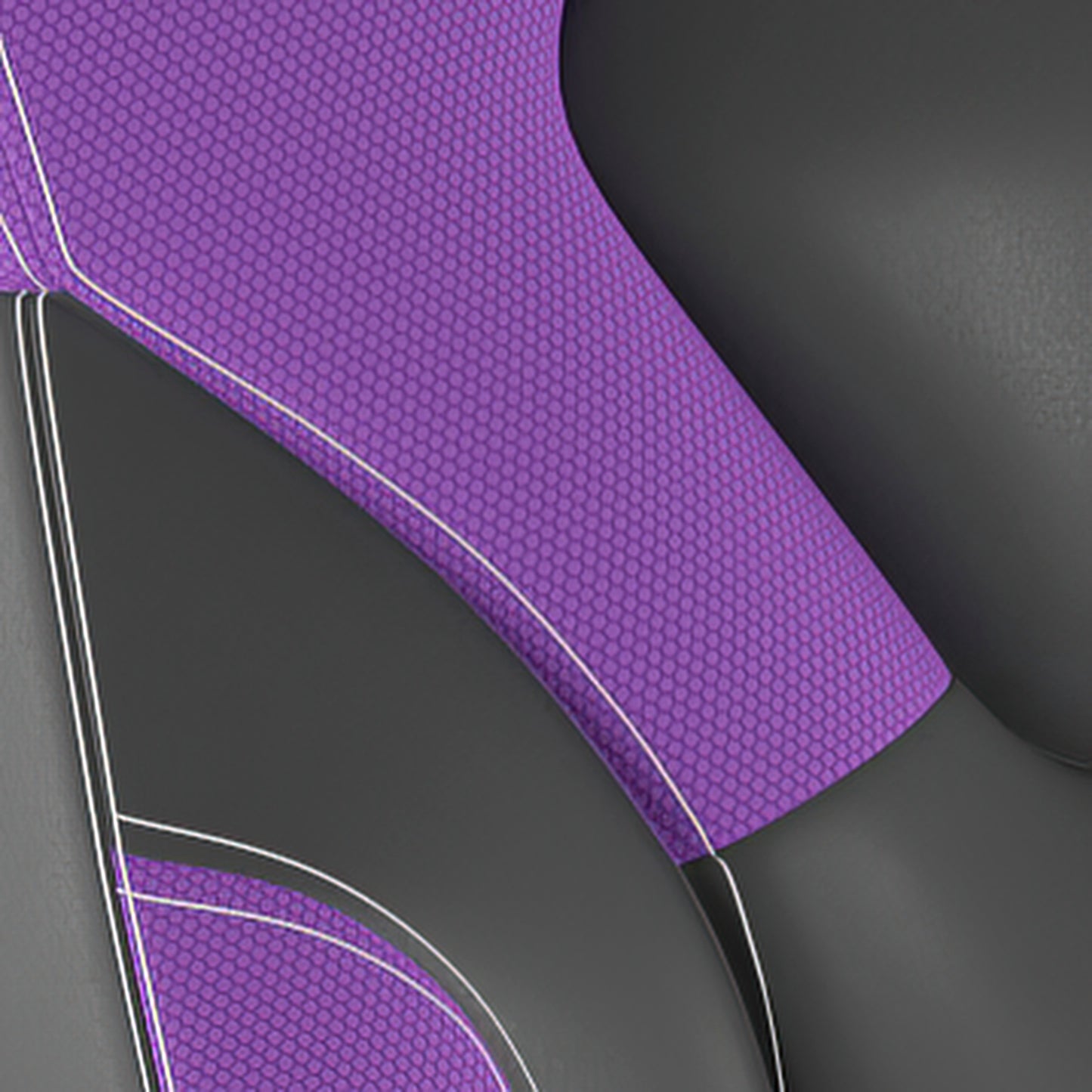 X10 Gaming Chair Racing Office Computer PC Adjustable Chair with Flip-up Arms and Transparent Roller Wheels, Purple/Black LeatherSoft Purple