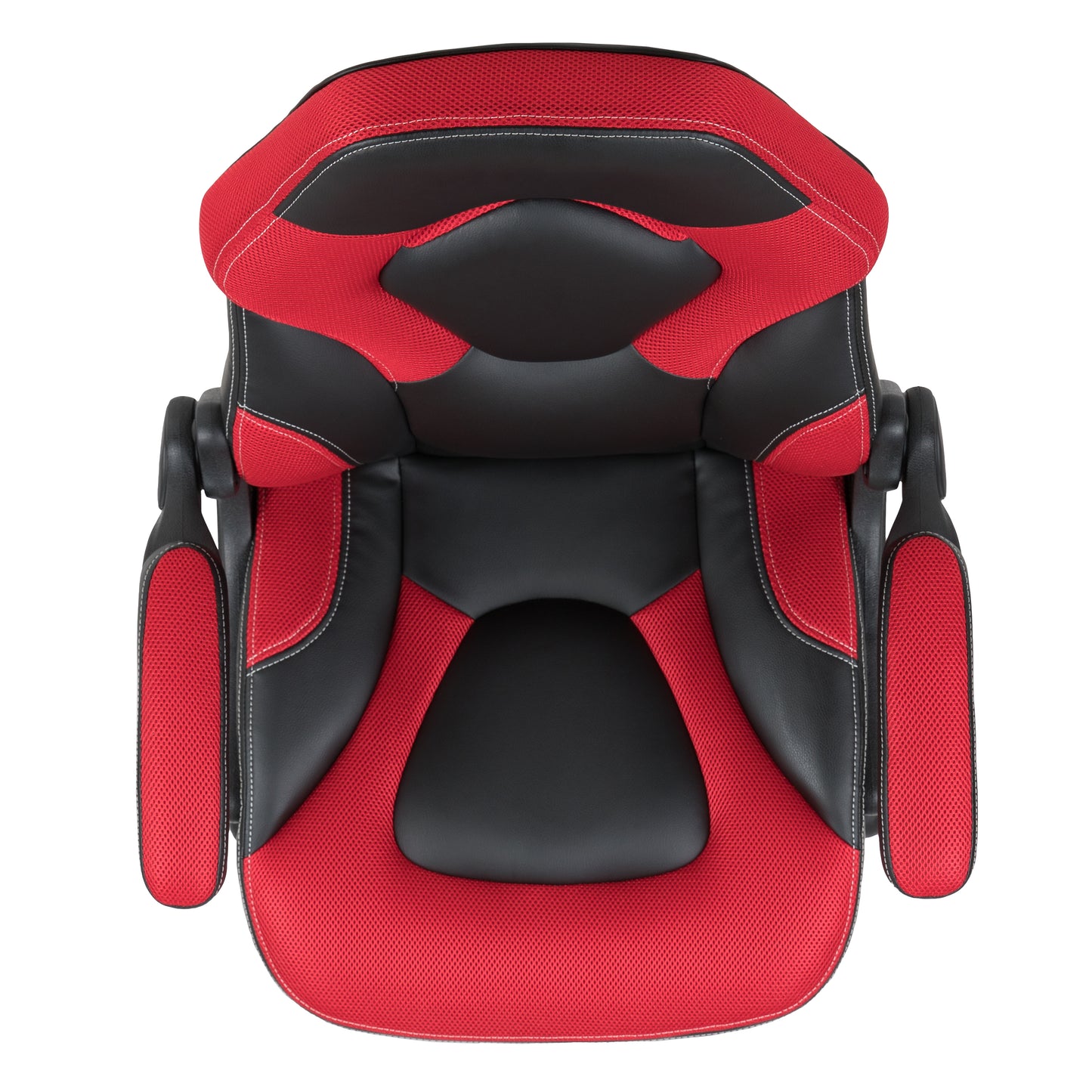 X10 Gaming Chair, Racing Style Ergonomic Office Chair, Height Adjustable Swivel Computer Chair with Flip-Up Arms, Red/Black LeatherSoft Red