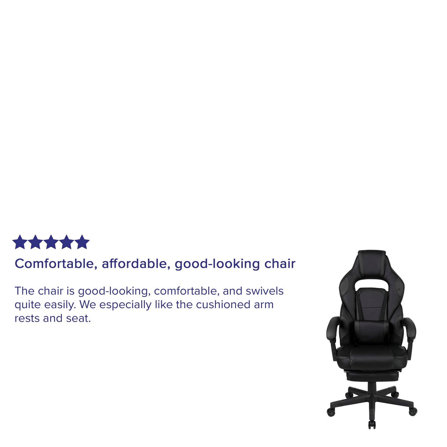 X40 Gaming Chair Racing Ergonomic Computer Chair with Fully Reclining Back/Arms, Slide-Out Footrest, Massaging Lumbar - Black Black