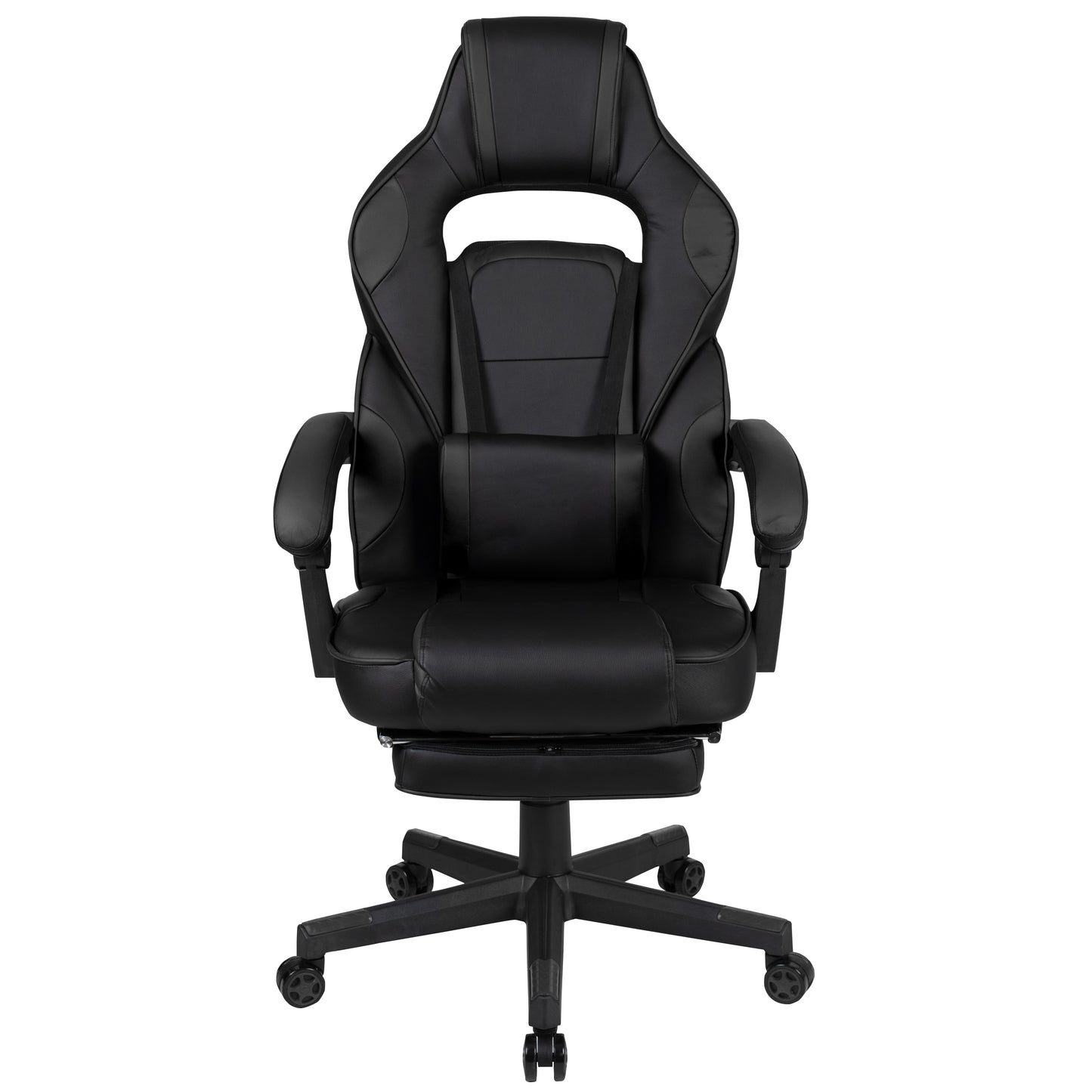 X40 Gaming Chair Racing Ergonomic Computer Chair with Fully Reclining Back/Arms, Slide-Out Footrest, Massaging Lumbar - Black Black