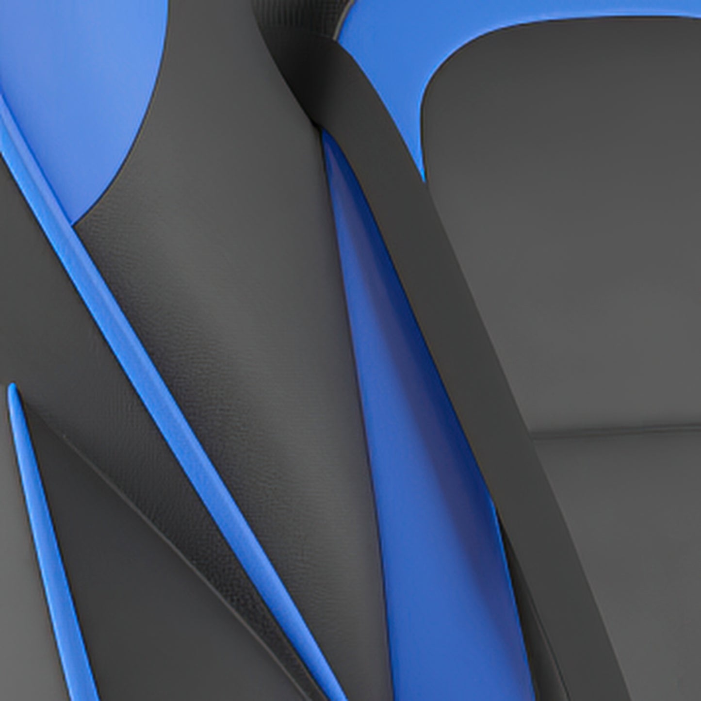 X40 Gaming Chair Racing Computer Chair with Fully Reclining Back/Arms and Transparent Roller Wheels, Slide-Out Footrest, - Black/Blue Black with Blue Trim
