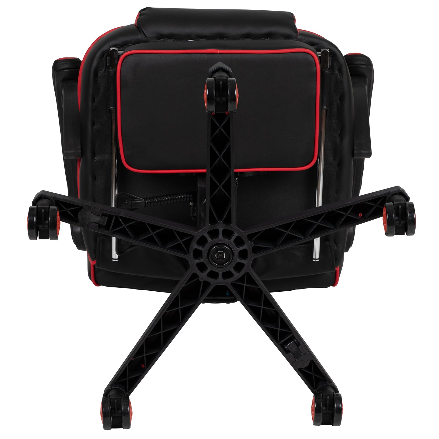 X40 Gaming Chair Racing Ergonomic Computer Chair with Fully Reclining Back/Arms, Slide-Out Footrest, Massaging Lumbar - Red Black with Red Trim