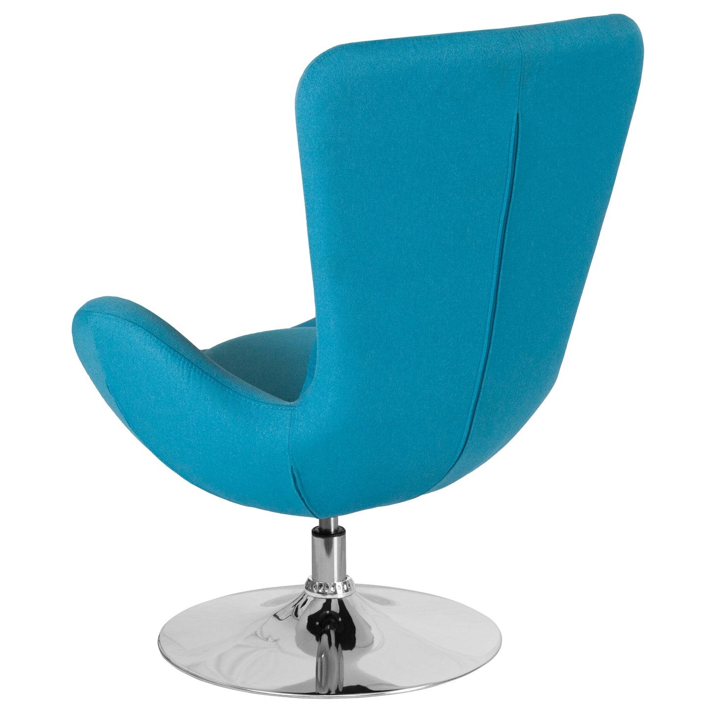 Egg Series Aqua Fabric Side Reception Chair Aqua Fabric