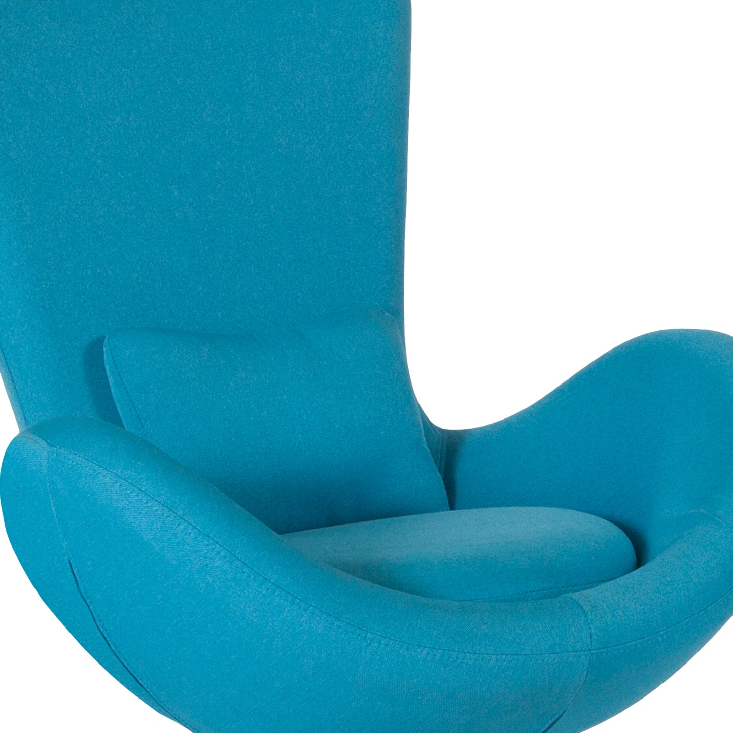 Egg Series Aqua Fabric Side Reception Chair Aqua Fabric