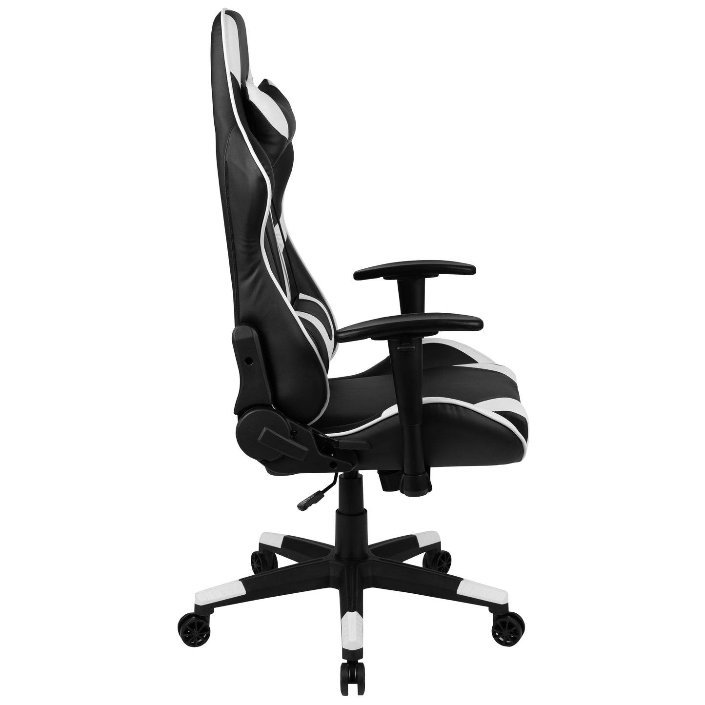 X20 Gaming Chair Racing Office Ergonomic Computer PC Adjustable Swivel Chair with Fully Reclining Back in Black LeatherSoft Black CH-187230-1-BK-GG
