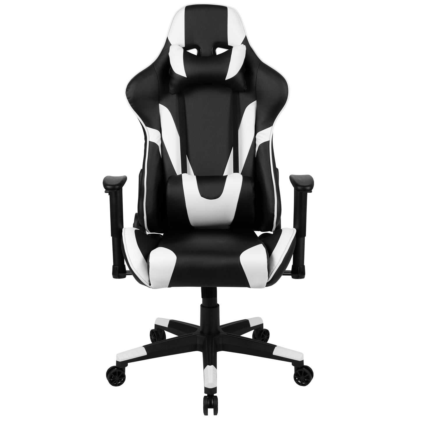 X20 Gaming Chair Racing Office Ergonomic Computer PC Adjustable Swivel Chair with Fully Reclining Back in Black LeatherSoft Black CH-187230-1-BK-GG