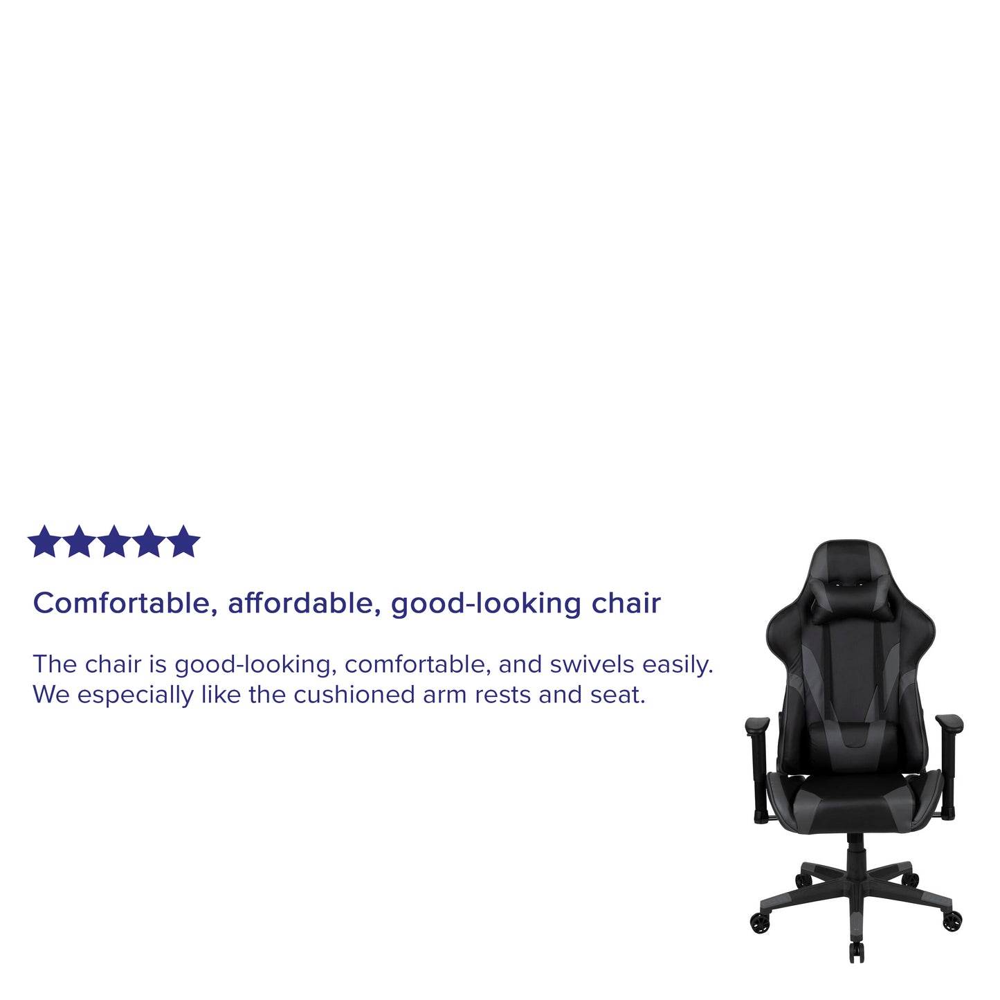 X20 Gaming Chair Racing Office Ergonomic Computer PC Adjustable Swivel Chair with Reclining Back in Gray LeatherSoft Gray