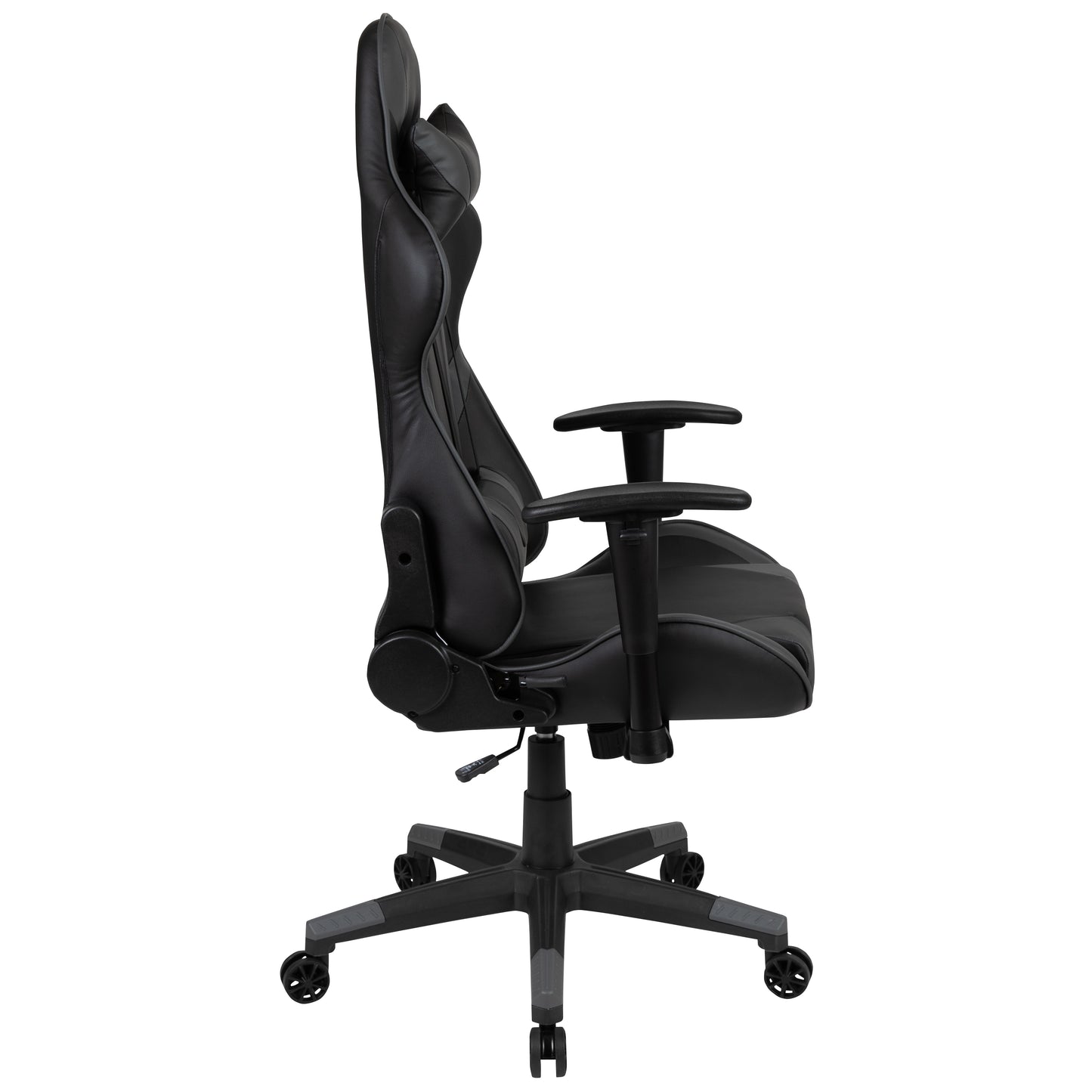 X20 Gaming Chair Racing Office Ergonomic Computer PC Adjustable Swivel Chair with Reclining Back in Gray LeatherSoft Gray
