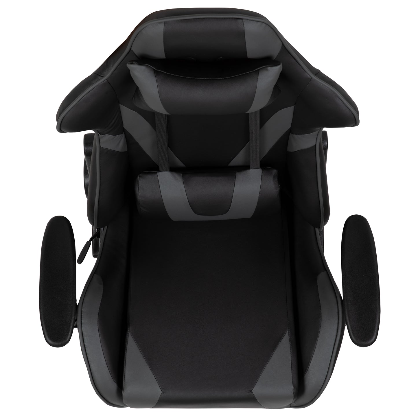 X20 Gaming Chair Racing Office Ergonomic Computer PC Adjustable Swivel Chair with Reclining Back in Gray LeatherSoft Gray