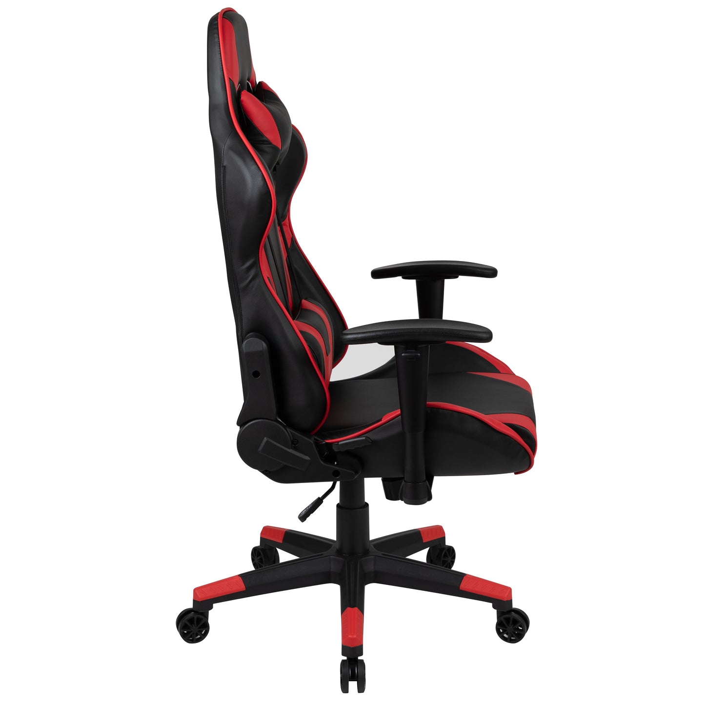 X20 Gaming Chair Racing Office Ergonomic Computer PC Adjustable Swivel Chair with Fully Reclining Back in Red LeatherSoft Red