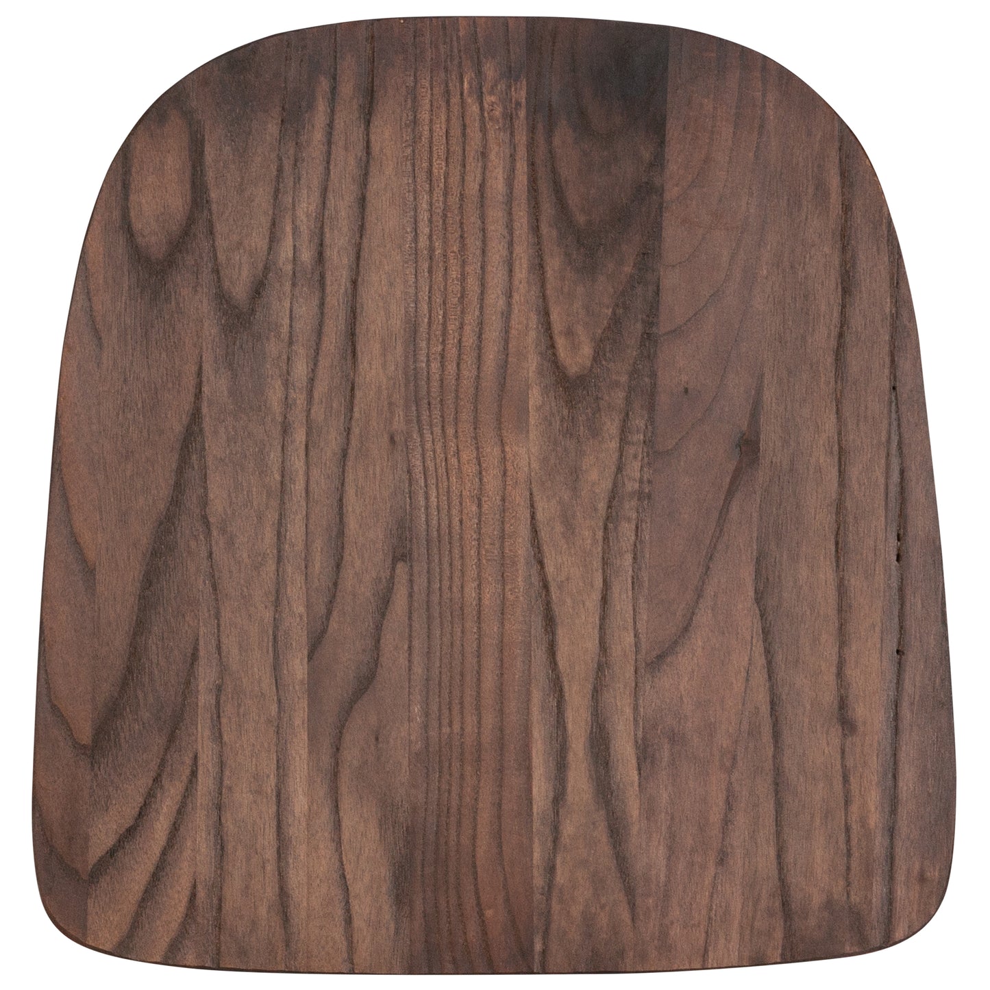 Perry Rustic Walnut Wood Seat for Colorful Metal Chairs Rustic Walnut CH-31230M1D-GG