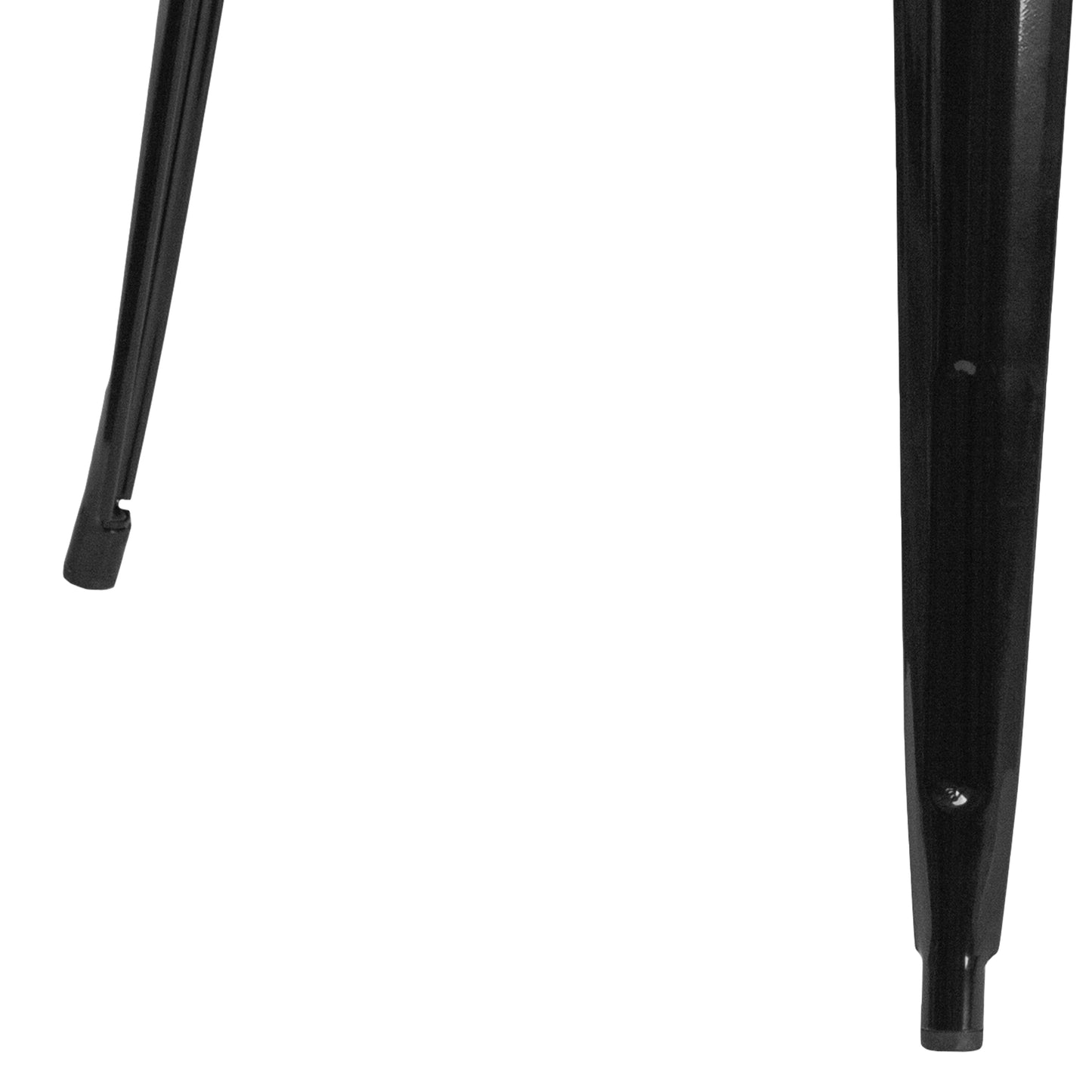 Toby Commercial Grade 31.75" Square Black Metal Indoor-Outdoor Table Black