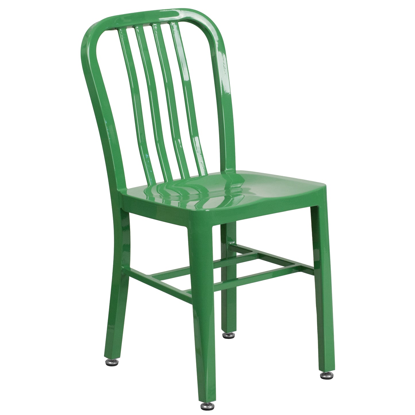 Gael Commercial Grade Green Metal Indoor-Outdoor Chair Green