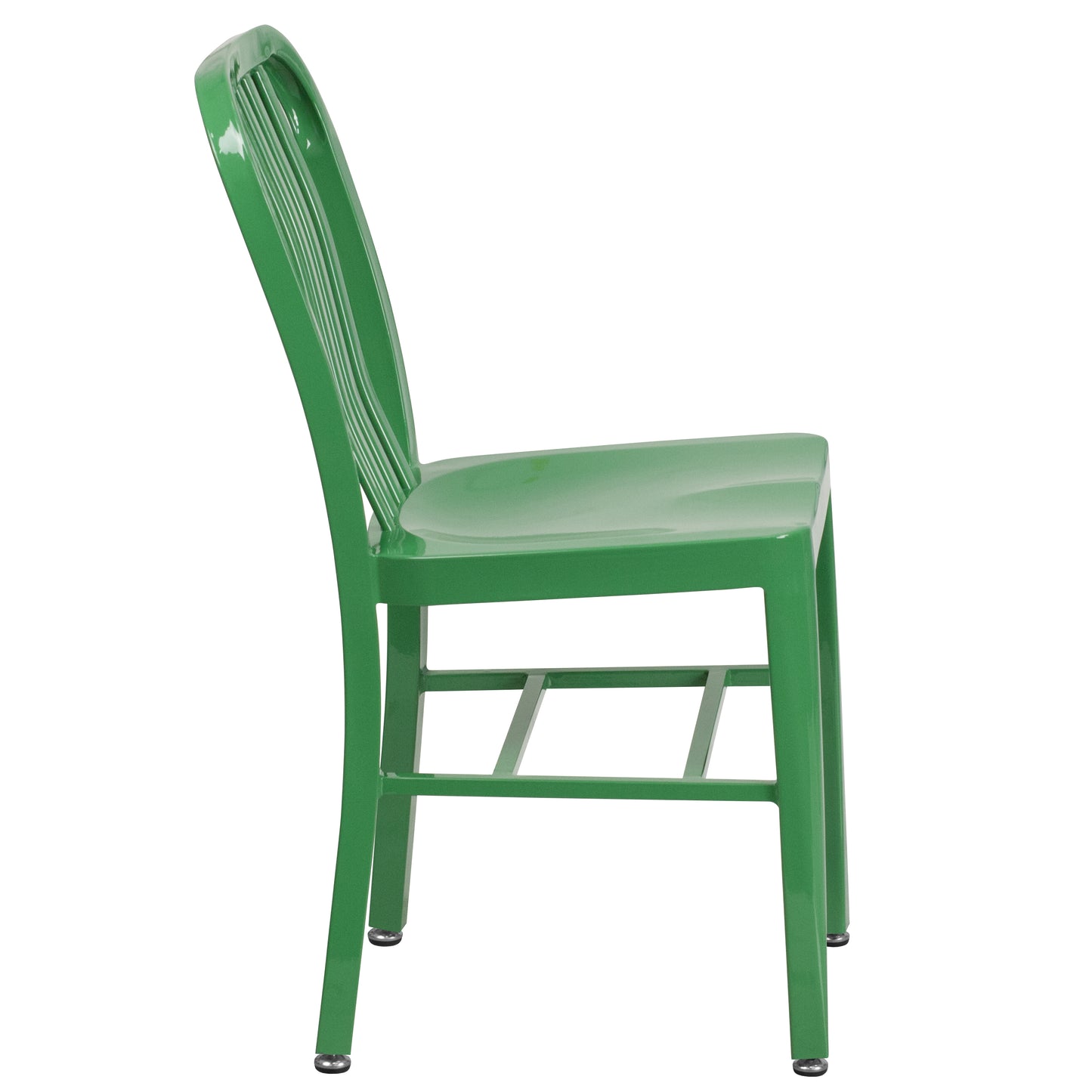 Gael Commercial Grade Green Metal Indoor-Outdoor Chair Green