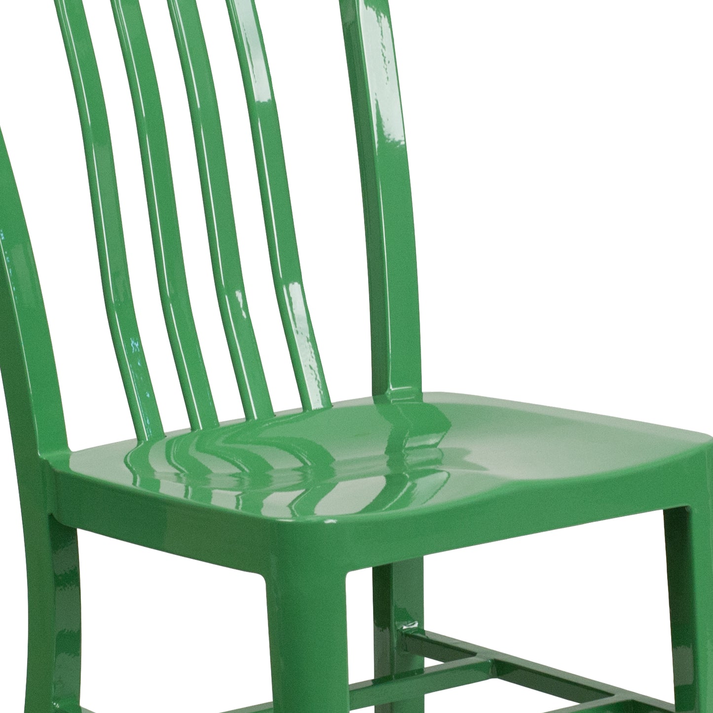 Gael Commercial Grade Green Metal Indoor-Outdoor Chair Green