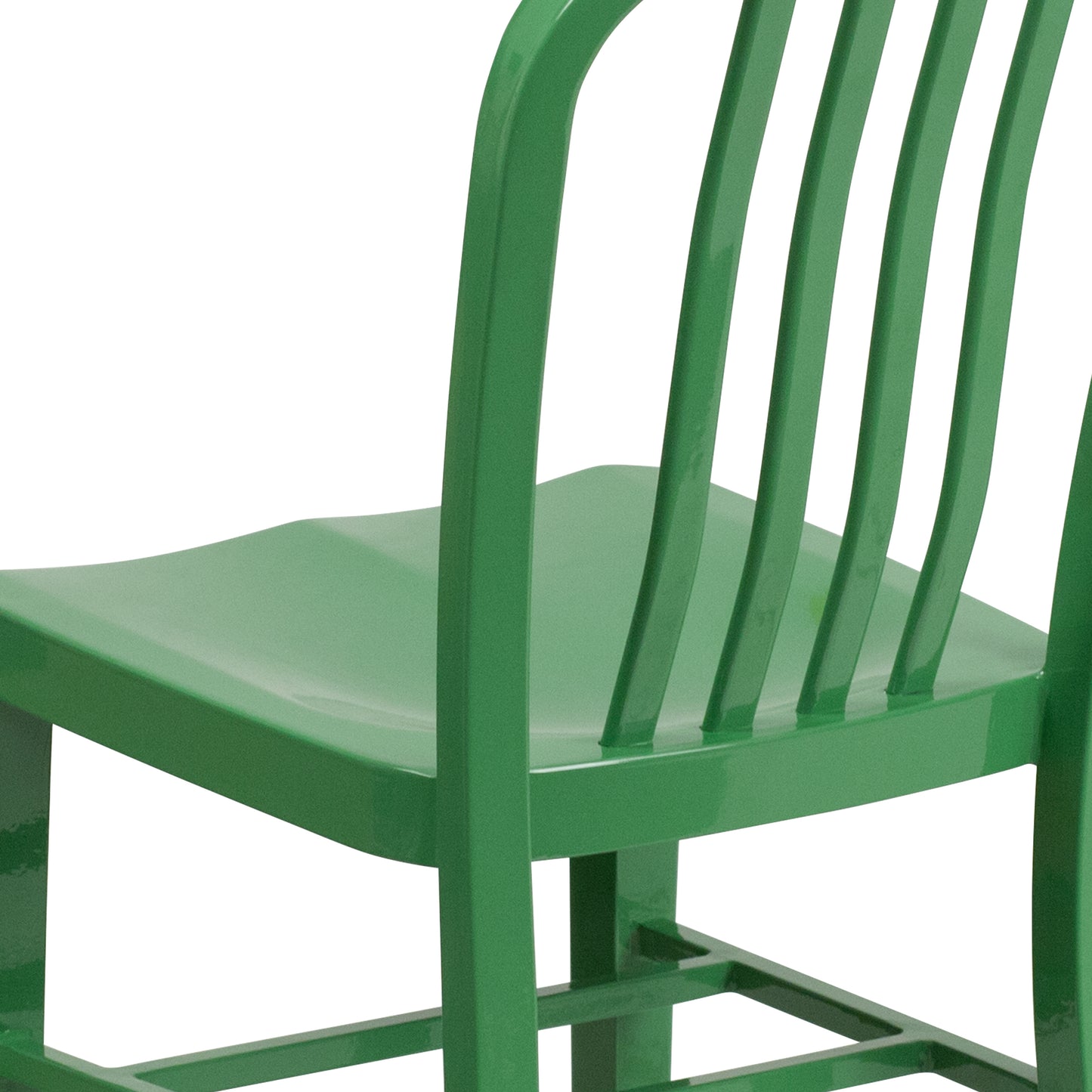 Gael Commercial Grade Green Metal Indoor-Outdoor Chair Green