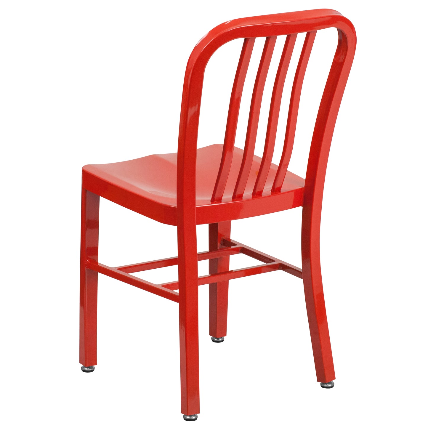 Gael Commercial Grade Red Metal Indoor-Outdoor Chair Red