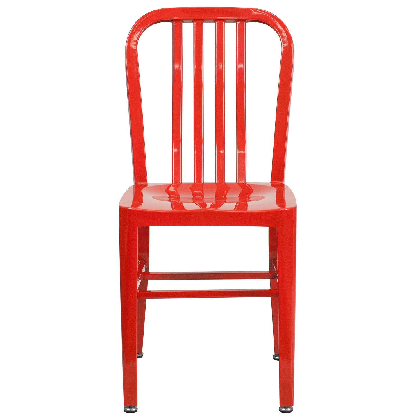 Gael Commercial Grade Red Metal Indoor-Outdoor Chair Red