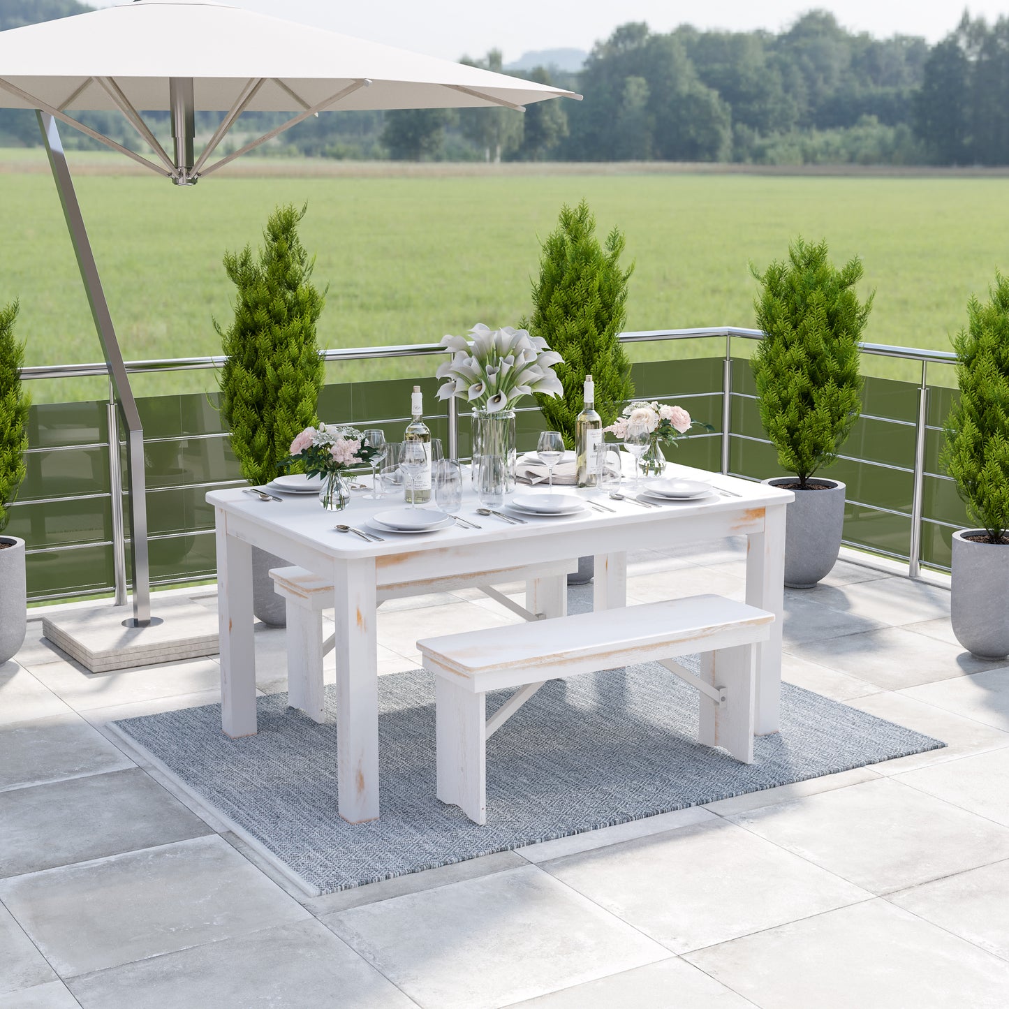 Abbott 5' x 7' Handwoven Indoor/Outdoor Diamond Pattern Area Rug in Grey Grey