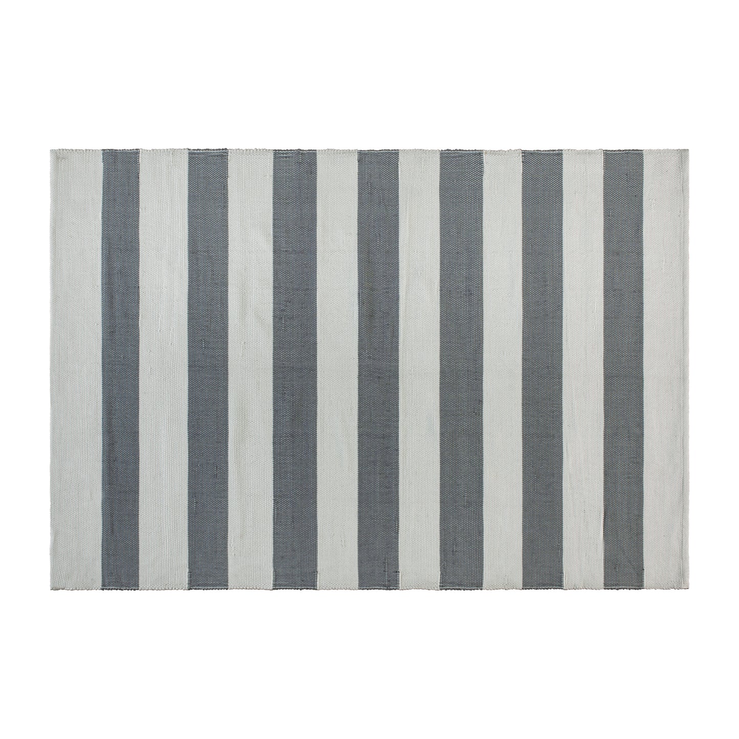 Melissa 5' x 7' Grey & White Striped Handwoven Indoor/Outdoor Cabana Style Stain Resistant Area Rug Grey/ White