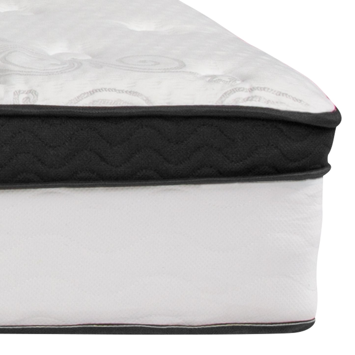 Capri Comfortable Sleep 12 Inch CertiPUR-US Certified Memory Foam & Pocket Spring Mattress, Queen Mattress in a Box White