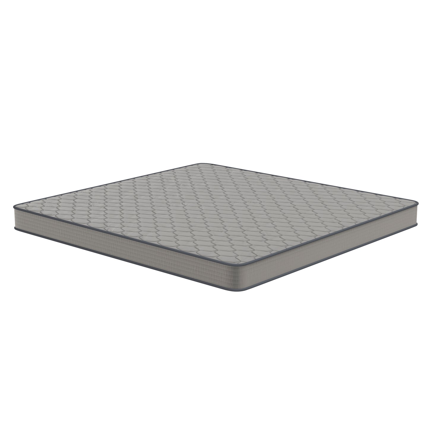 Capri Comfortable Sleep 6 Inch CertiPUR-US Certified Spring Mattress, King Mattress in a Box Gray
