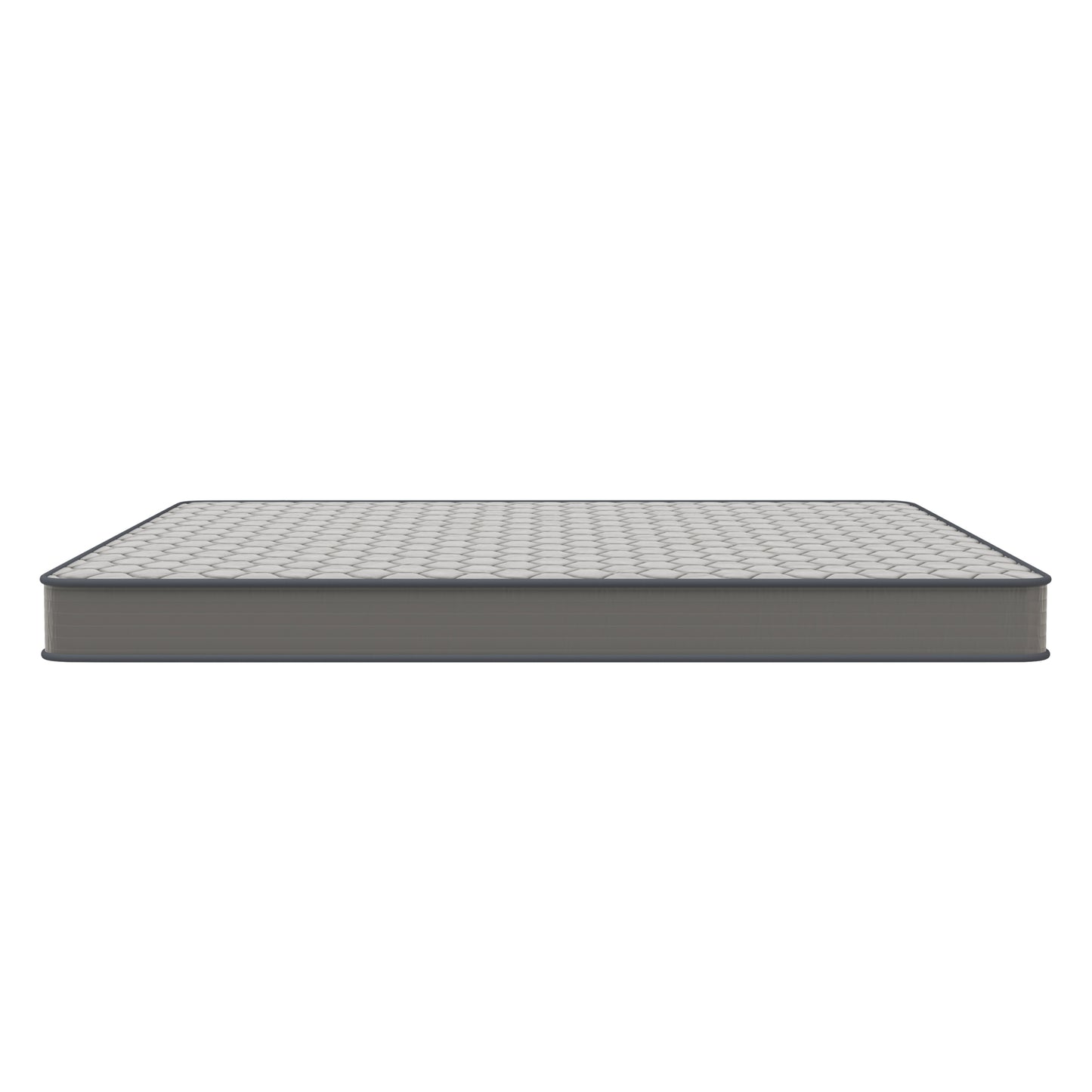 Capri Comfortable Sleep 6 Inch CertiPUR-US Certified Spring Mattress, King Mattress in a Box Gray