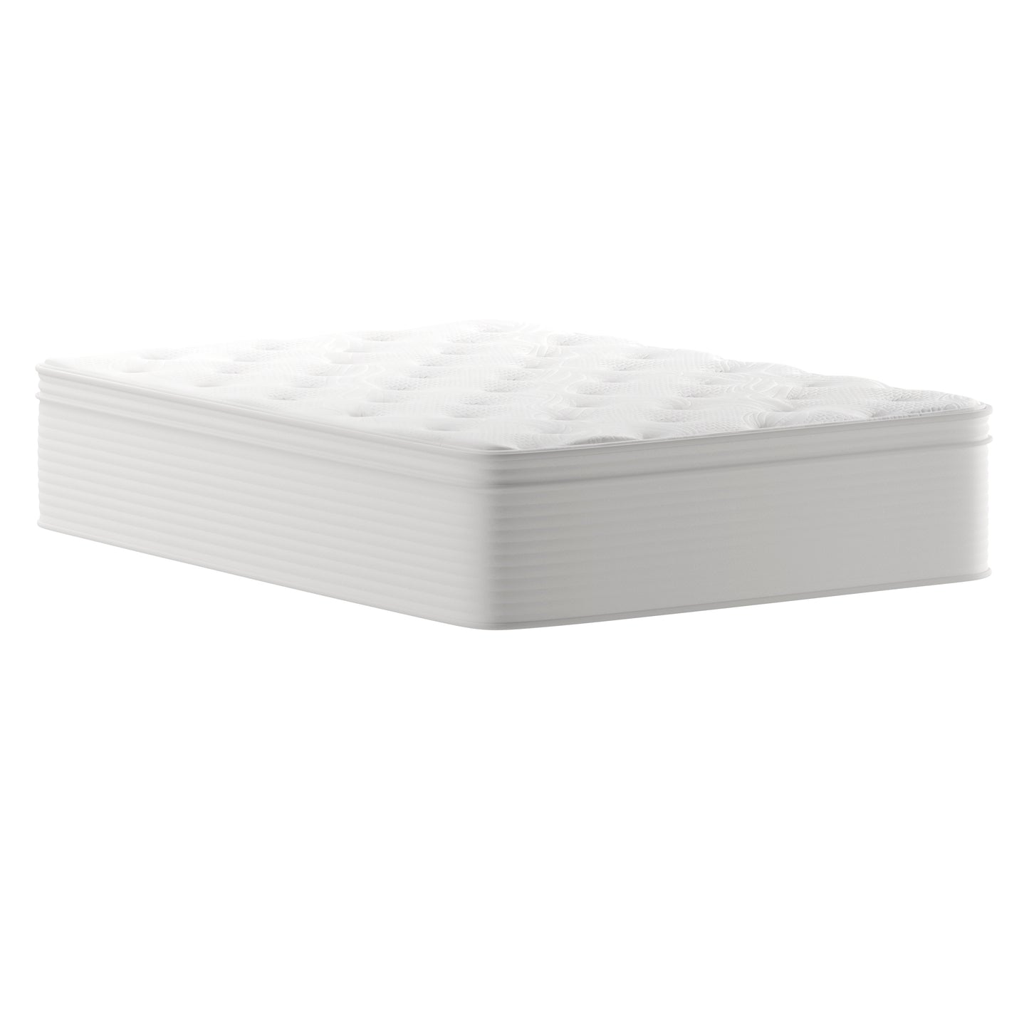 Vista Hospitality Grade Commercial Full Mattress in a Box 14 Inch, Premium Memory Foam Hybrid Pocket Spring Mattress with Reinforced Edge Support White