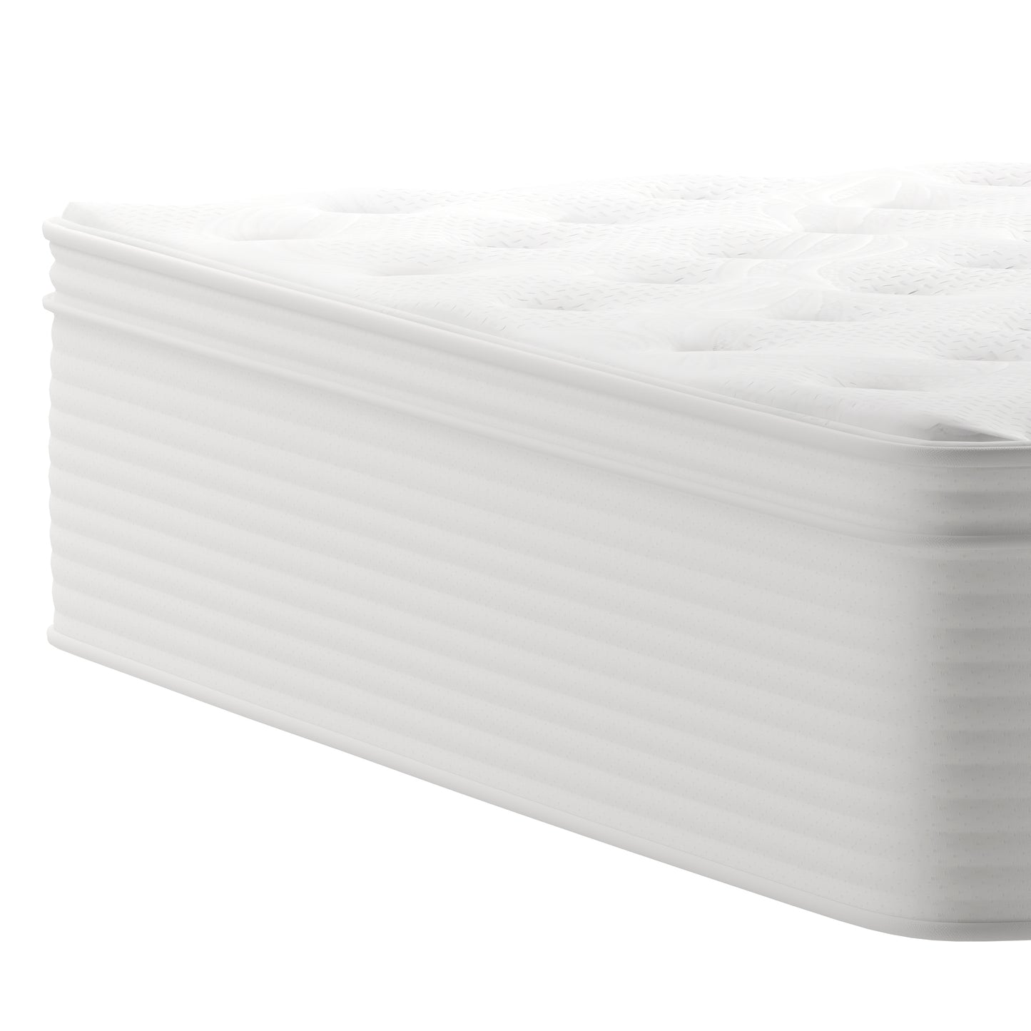 Vista Hospitality Grade Commercial Full Mattress in a Box 14 Inch, Premium Memory Foam Hybrid Pocket Spring Mattress with Reinforced Edge Support White