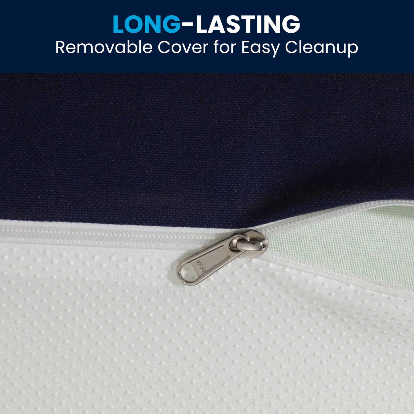 Irvine Liquid-Resistant Memory Foam 8" Twin Mattress with Removable Cover with Zipper in Blue Blue CL-MF-LR-TWIN-GG