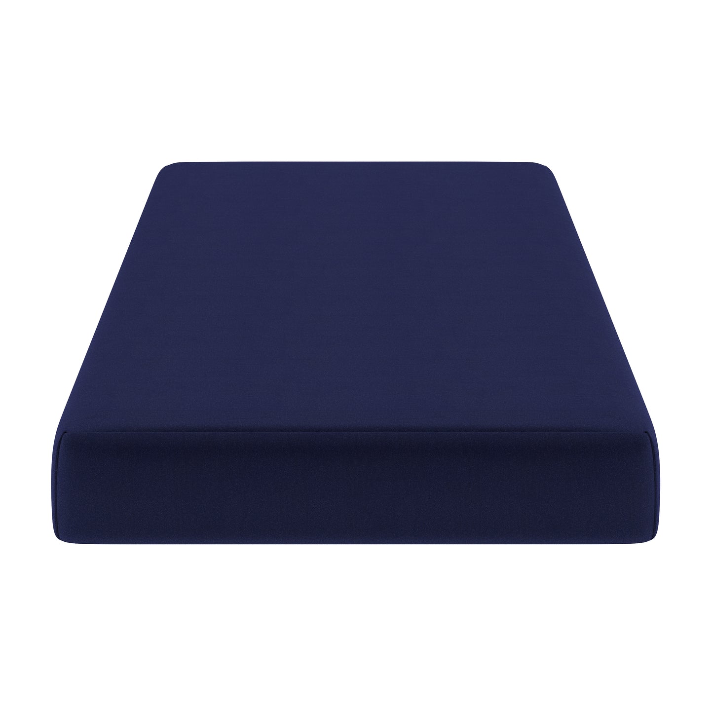 Irvine Liquid-Resistant Memory Foam 8" Twin XL Mattress with Removable Cover with Zipper in Blue Blue