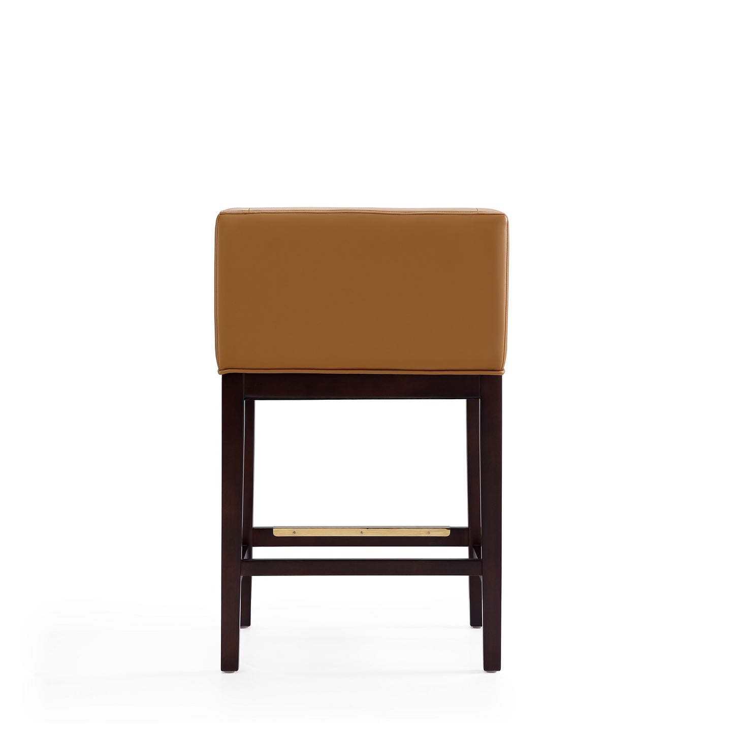 Kingsley Mid-Century Modern Wood Upholstered Counter Stool in Camel CS005-CL