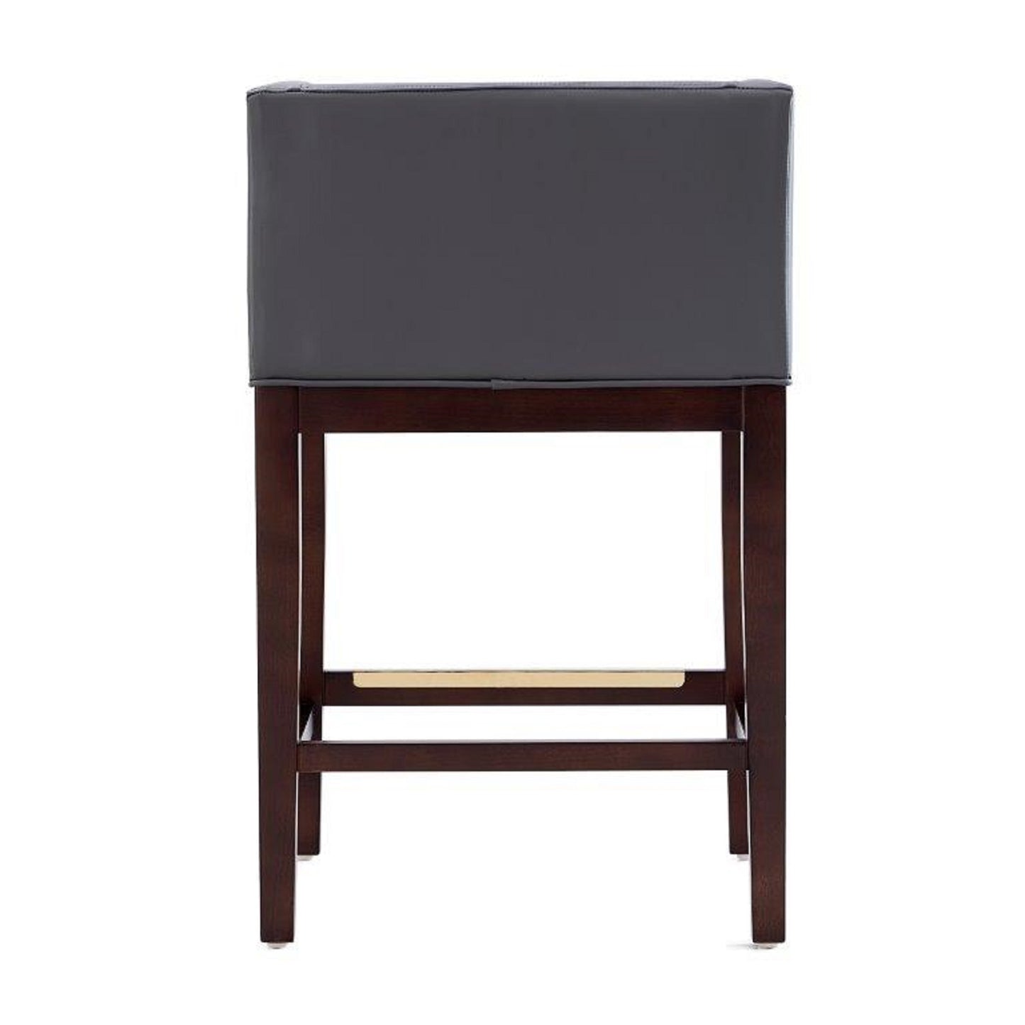Kingsley Mid-Century Modern Wood Upholstered Counter Stool in Gray CS005-GY