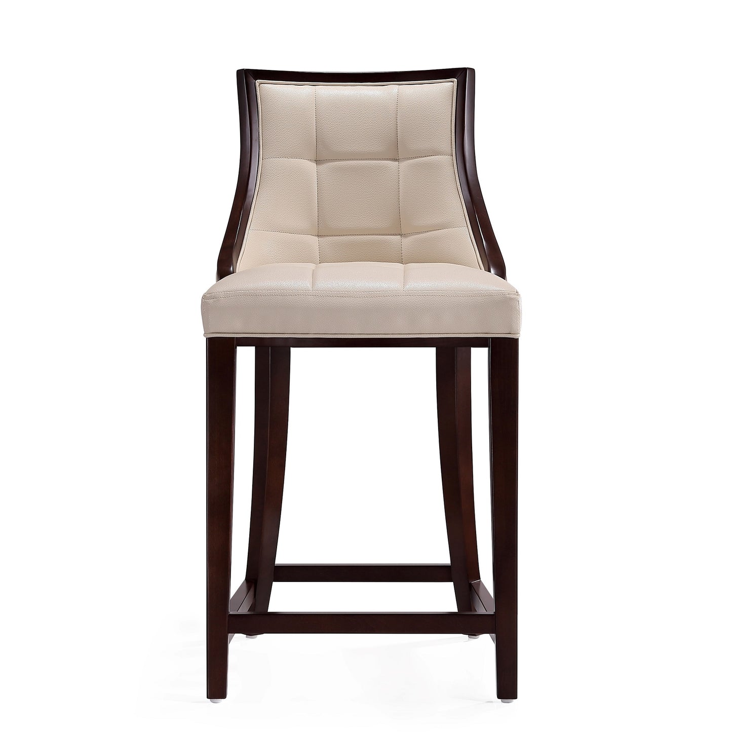 Fifth Avenue Traditional Wood Upholstered Counter Stool in Cream CS012-CR