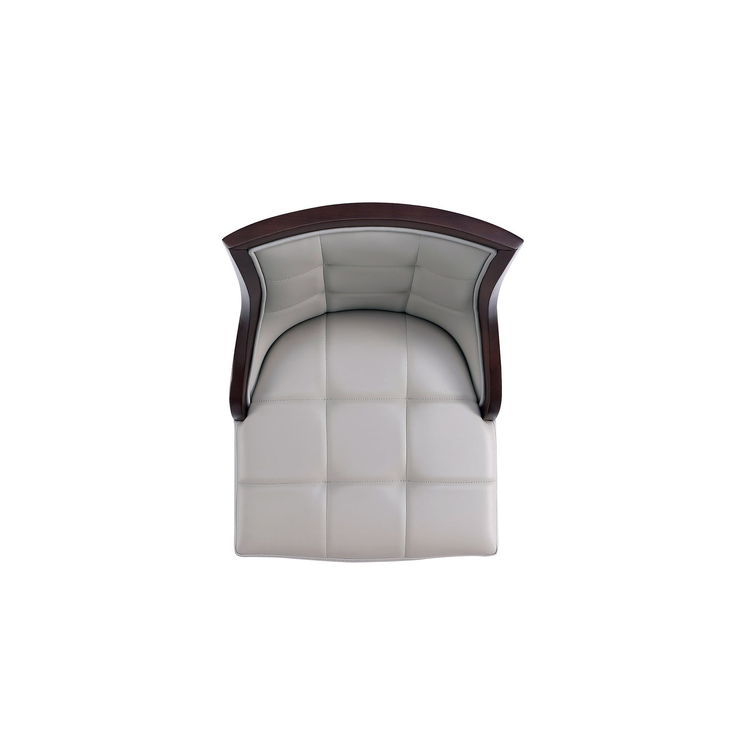 Manhattan Comfort Fifth Avenue Faux Leather Counter Stool in Light Grey CS012-LG