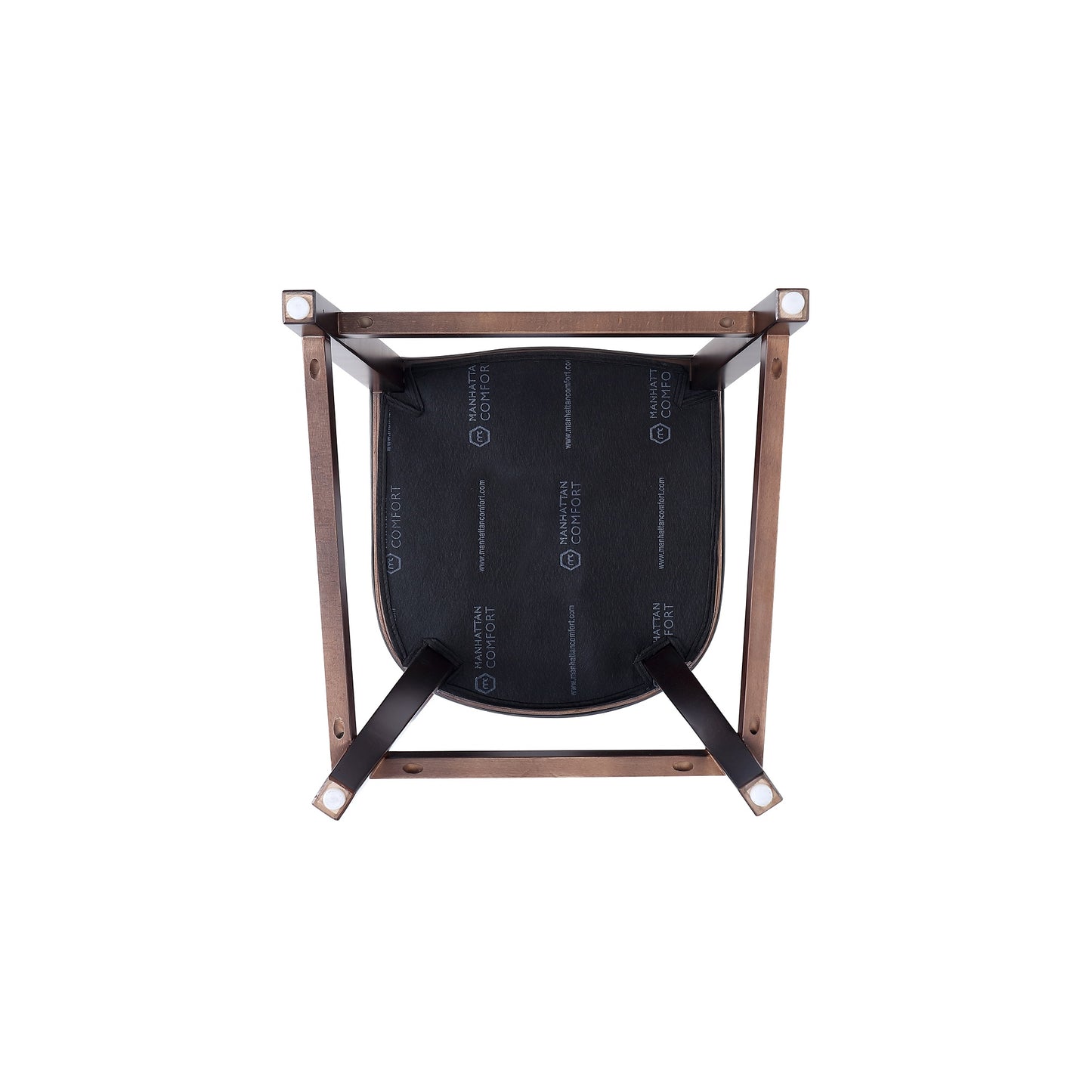 Manhattan Comfort Fifth Avenue Faux Leather Counter Stool in Light Grey CS012-LG