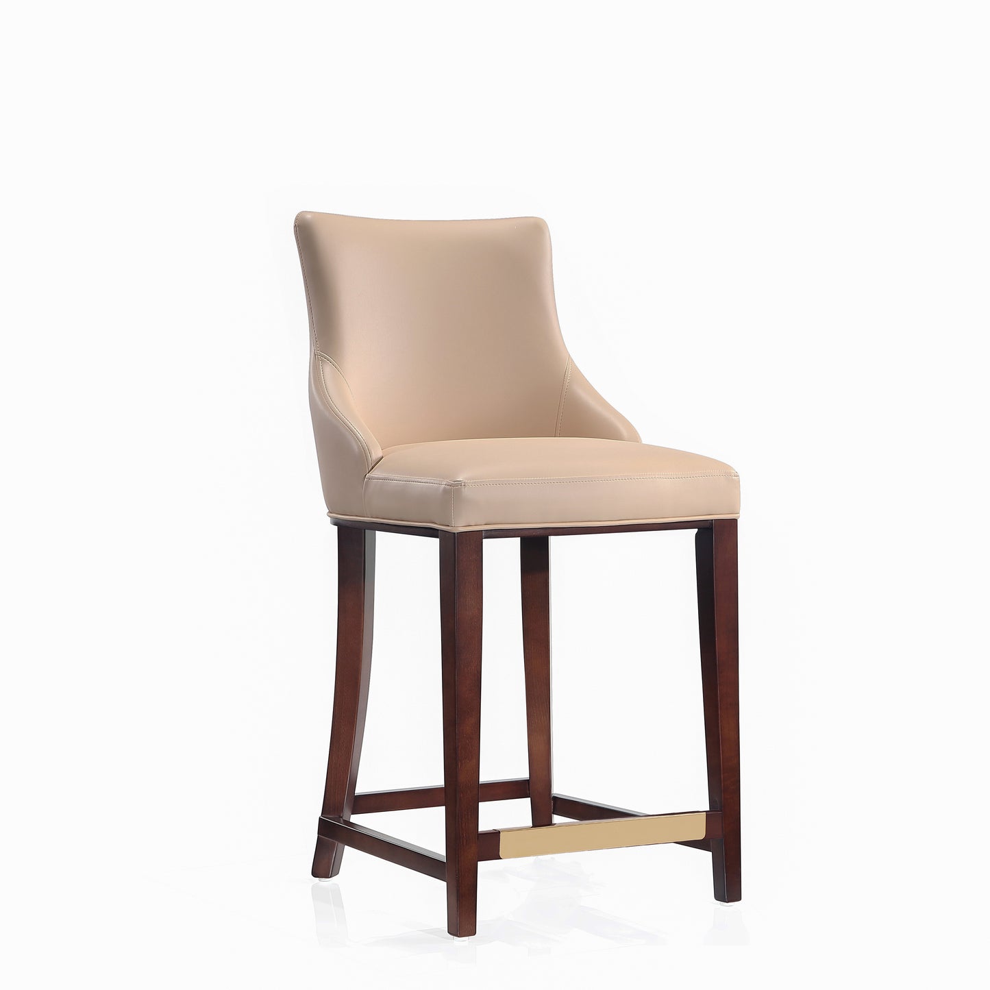 Shubert Modern Wood Upholstered Counter Stool in Tan CS016-TN