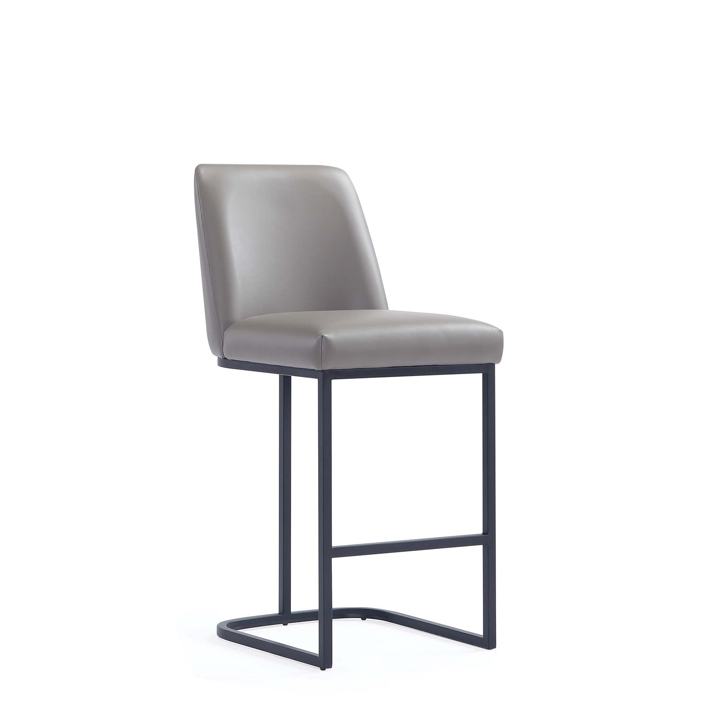 Serena Modern Metal Upholstered Counter Stool in Taupe CS017-GY