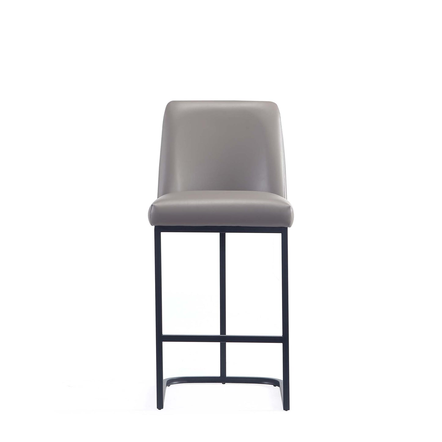 Serena Modern Metal Upholstered Counter Stool in Taupe CS017-GY