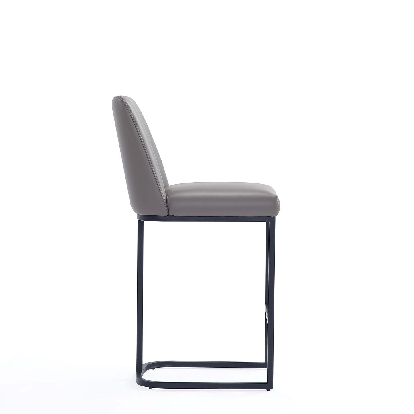 Serena Modern Metal Upholstered Counter Stool in Taupe CS017-GY