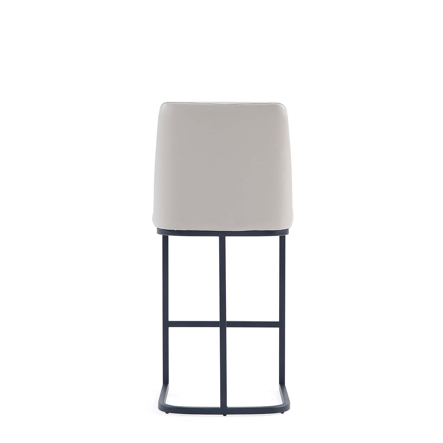 Manhattan Comfort Serena Modern Leatherette Upholstered Counter Stool in Light Grey CS017-LG