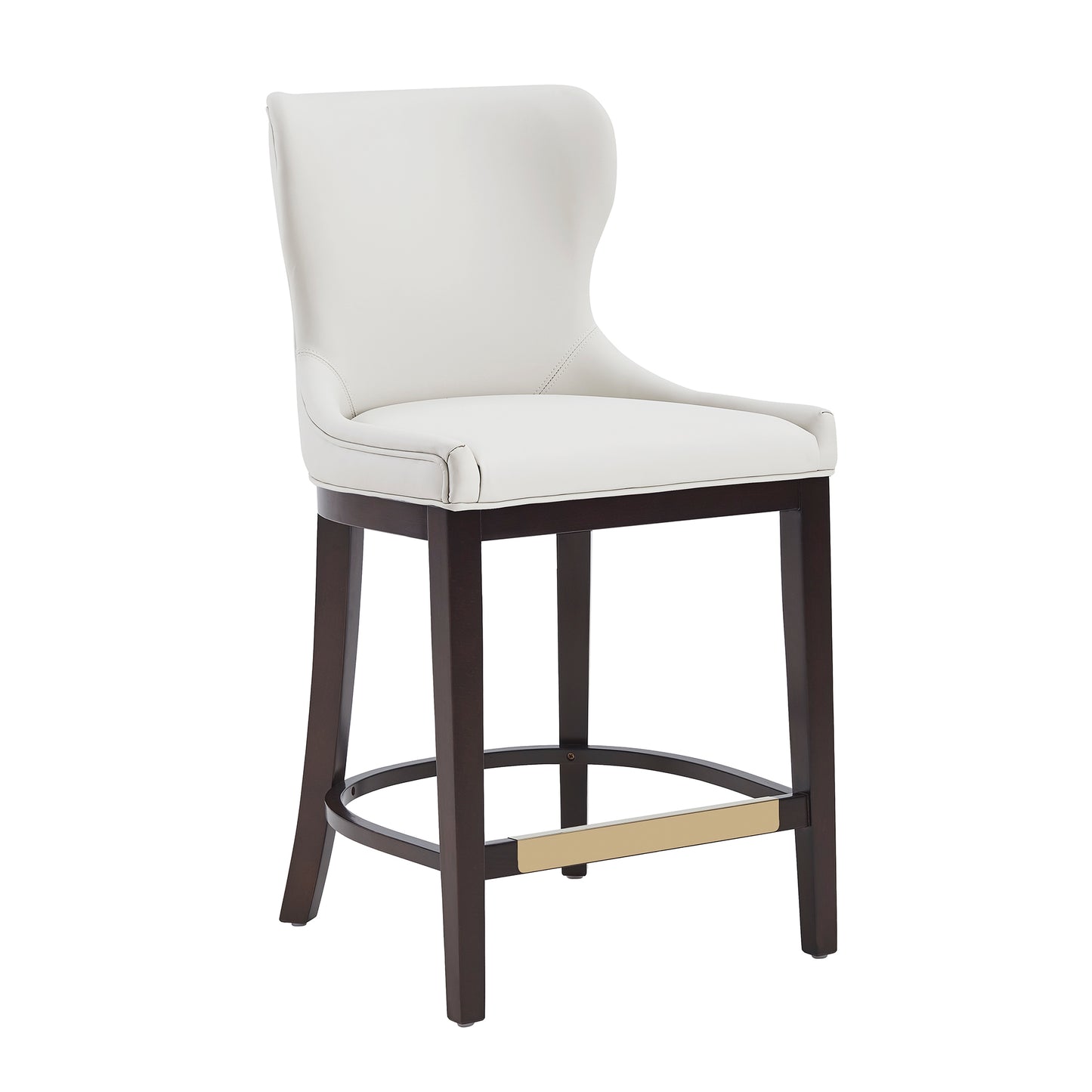 Blair Modern Wood Upholstered Counter Stool in White CS020-WH