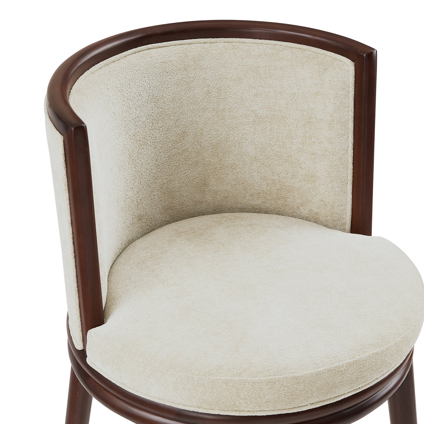 Evalyn Modern Wood Upholstered Counter Stool in Cream CS021-CR