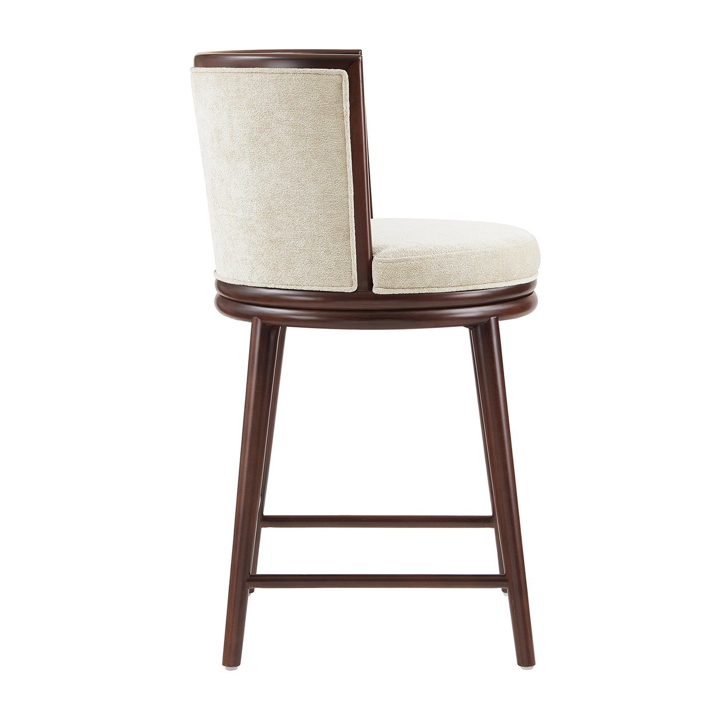Evalyn Modern Wood Upholstered Counter Stool in Cream CS021-CR