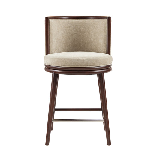 Evalyn Modern Wood Upholstered Counter Stool in Natural CS021-NA