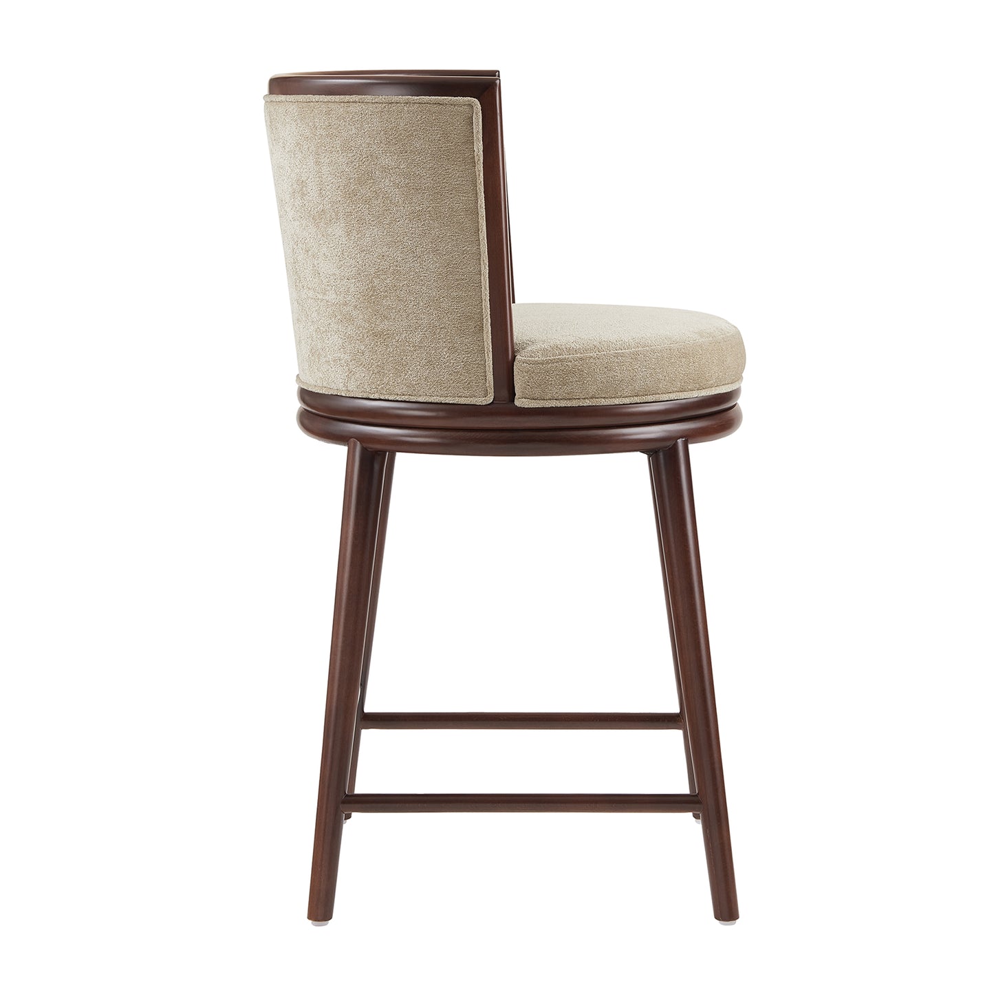 Evalyn Modern Wood Upholstered Counter Stool in Natural CS021-NA